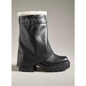 Circus NY by Sam Edelman Noah Foldover Boots Black Size 7